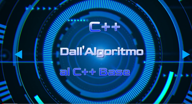 Cover Corso Online "Dall'Algoritmo al Cèè Base"